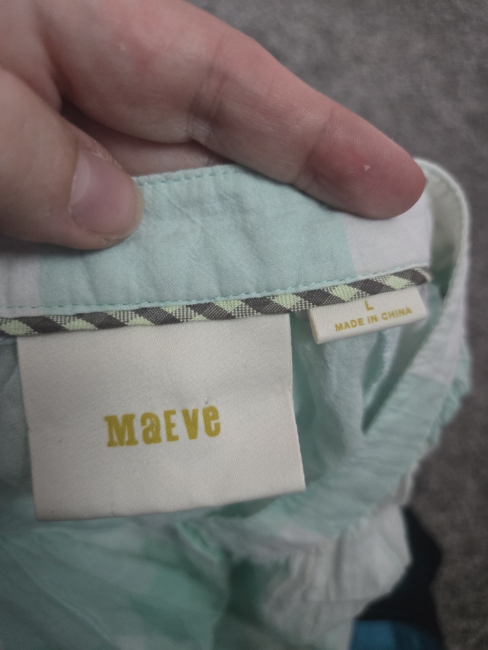 Anthropologie Mint Green and White Lightweight Top - Picture 12 of 12